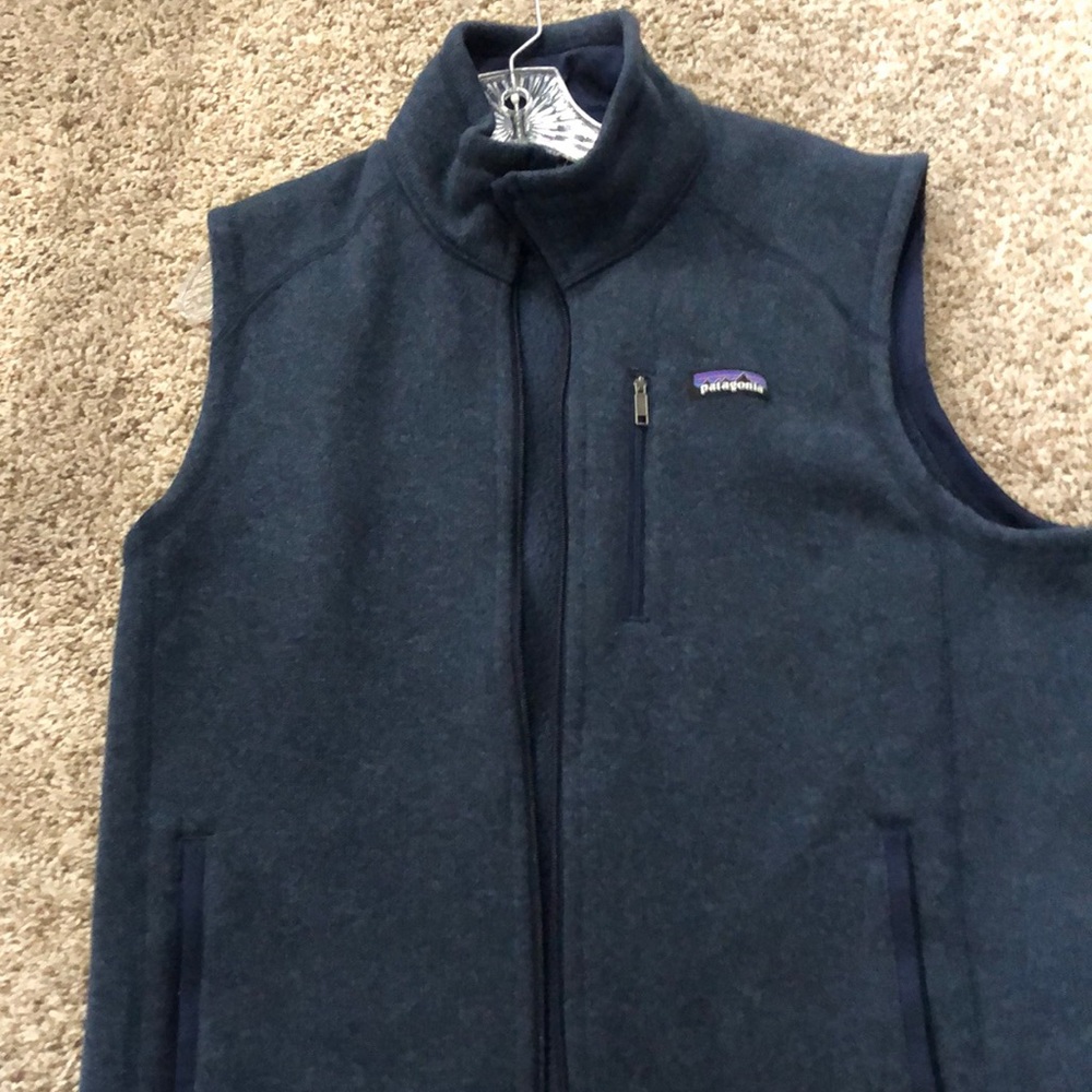 Men’s Patagonia sweater full zip vest. Excellent used condition large